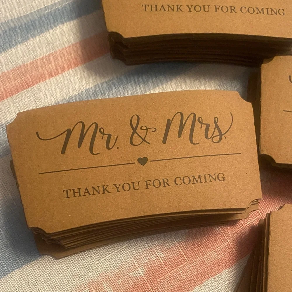 Elegant Mr & Mrs Party Cup Set coffee bar - Black and White